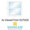 Factory 2U Windows Single Hung Impact Window 36in x 36in, Black Laminate Vinyl, LowE Laminated Glass High Alt 804024 - alternate 4