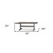Homeroots 40" Brown Solid Wood Trestle Base Dining Table 380459 - alternate 2