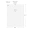 C-Line Products 8" x 10-1/2" White 4 x 4 Graph Ruled Notebook Filler Paper, 80/PK, 1/EA, 36PK/CT 22302-CT - alternate 3