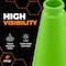 Xpose Safety Traffic Safety Cone, 18 in, Premium PVC, No Collar, Lime Green, 24 pk LTC18-24-X-S - alternate 2