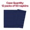 Smarty Had A Party Durable Navy Blue Paper Dinner Napkins, 600PK 671137B-CASE - alternate 3