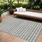 Homeroots 5' X 8' Gray Charcoal And Silver Geometric Washable Indoor Outdoor Area Rug 583295 - alternate 1
