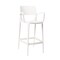 Rainbow Outdoor Bella Set of 2 Stackable Barstool-White, PR RBO-BELLA-WHT-BS-SET2 - alternate 1