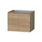 Homeroots 24" Oak Wood Freestanding Bathroom Vanity With White Sink And Two Drawers 627414 - alternate 2