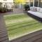 Homeroots 3' X 5' Lime Green Ivory And Black Abstract Washable Indoor Outdoor Area Rug 599976 - alternate 3