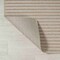Jonathan Y Aarhus High-Low Minimalist Scandi Striped Beige/Cream 4 ft. x 6 ft. Indoor/Outdoor Area Rug SCN102C-4 - alternate 3