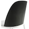 Leisuremod Tule Dining Chair with Velvet Seat & White Steel Frame, Black/Platinum Blue, 4PK TWCBL18BU4 - alternate 4
