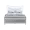 Homeroots Silver And White Faux Crystal Bling Wood And Upholstery Lighted Full Bed Frame 564759 - alternate 3