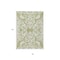 Homeroots 8' X 10' Sage And Ivory Damask Washable Indoor Outdoor Area Rug 614398 - alternate 2