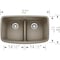 Blanco Valea Equal Double Low Divide, Truffle 442197 - alternate 3