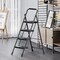 Wrightmaster 4 ft. Metal Lightweight Step Ladder, 9 ft. Reach, with Anti-slip Pedals, 500 lbs. Load Capacity ZOR-WK15B-4-DF - alternate 4