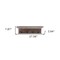 Homeroots 28in Brown Solid Wood Four Hook Wall Mount Coat Rack 397662 - alternate 3