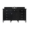 James Martin Vanities Brittany 60" Single Vanity, Black Onyx, w/ 3 CM Phantome Eclos Top 650-V60S-BKO-3PHT - alternate 1