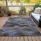 Homeroots 3' X 5' Taupe And Ivory Abstract Washable Indoor Outdoor Area Rug 631323 - alternate 2
