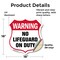 Signmission Pool Safety Shield Sign Warning No Lifeg, 18 Inch X 18 Inch, Vinyl Decal SHI-D-18-431 - alternate 4