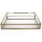 Homeroots 14in Gold Square Metal Serving Tray 517548 - alternate 3