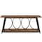 Kioottoo 70.9'' Extra Long Sofa Table, Rustic Brown & Black Industrial Console TG-F1787 - alternate 3