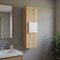 Homeroots Light Oak and White Multi Purpose Vertical Hanging Cabinet 473309 - alternate 5