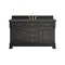 James Martin Vanities Brookfield 60 in. Single Vanity, Black Onyx w/ 3 CM Parisien Bleu Silestone Top 547-V60S-BKO-3PBL - alternate 1