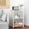 Factory 2U Wire Shelving Unit, 12inD x 18inW x 26inH, 3 Shelves, Light Duty 133 lbs Per Shelf, White 803963 - alternate 3