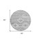Homeroots 8' Silver Gray And Charcoal Round Southwestern Washable Indoor Outdoor Area Rug 588728 - alternate 4