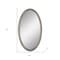 Homeroots 44" Silver Wood Oval Accent Mirror 632804 - alternate 2