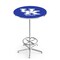 Holland Bar Stool Co 42" Chrome Kentucky "UK" Pub Table, 36" dia. Top L216C4236UKY-UK - alternate 1