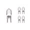Bulbrite Pack of 5 35 Watt Dimmable Clear T4 Bi-Pin GY8 Mini Halogen Light Bulbs, 5PK 860839 - alternate 1