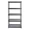 Iron Horse 2300 Riveted Steel Wire Deck Shelving 5-Shelf Unit, 18" D x 36" W x 72" H, Black 22130 - alternate 5