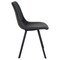 Leisuremod Markley Modern Leather Dining Chair with Metal Legs, Charcoal Black, 2PK MC18BL2 - alternate 2