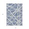 Homeroots 10' X 14' Denim Blue And Ivory Geometric Washable Indoor Outdoor Area Rug 600443 - alternate 3