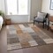 Homeroots 5' X 8' Chocolate And Gray Striped Washable Indoor Outdoor Area Rug 581702 - alternate 4