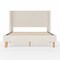 Martha Stewart Maisie Queen Upholstered Platform Bed, Wingback Headboard and Cushioned Siderails TW-3WDB0032BC-Q-OWH-MS - alternate 3