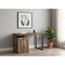Homeroots 47" Brown and Black Wood and Metal Sled Computer Desk 489905 - alternate 3
