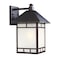 Homeroots XL Antique Bronze Frosted Glass Lantern Wall Light 398642 - alternate 2