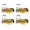 Mytee Products 2in x 40ft Ratchet Strap with Flat Hook - Yellow, 4PK RS240x4 - alternate 1
