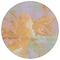 Homeroots 8' Rust And Lavender Round Abstract Washable Indoor Outdoor Area Rug 615622 - alternate 3
