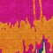 Homeroots 10' X 14' Pink Orange And Blue Abstract Washable Indoor Outdoor Area Rug 613643 - alternate 3