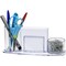 Acrimet Millennium Desktop Organizer Cup Caddy Plastic with 200 Sheets Memo Paper Crystal Color 740.3 - alternate 1