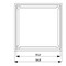 Siemens DELTA line, titanium white intermediate frame 55x 55 mm for devices with central 5TG2557 - alternate 2