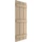 Ekena Millwork Rustic Three Board Spaced Board-n-Batten Knotty Pine Faux Wood Shutters, 17 1/2W x 68H, PR SHUBSS17X68KPPR - alternate 2