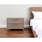 Homeroots 20" Brown And Gray Solid and Manufactured Wood Two Drawer Nightstand 491580 - alternate 2