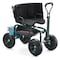 Vevor Rolling Garden Cart with Seat 276 lbs Plastic Garden Scooter Storage Bin and Seat TC4460A - alternate 1