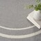 Homeroots 4' Gray And Ivory Round Indoor Outdoor Area Rug 545965 - alternate 3
