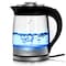 Megachef 1.9 Quart Cordless Glass and Stainless Steel Electric Tea Kettle with Tea Infuser MGKTL-1777 - alternate 3