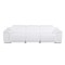 Homeroots 107" White Italian Leather Reclining Metal USB Sofa 720290 - alternate 2