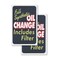 Signmission Oil Change, Vinyl Decals Only 24 Inch x 36 Inch, Vinyl Decal, 2PK DSB-2436-2PACK-30406 - alternate 1