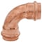 Viega ProPress 90 elbow P1 1 P2 1 copper 77027 - alternate 2