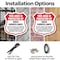 Signmission Video Surveillance Shield Sign This Area, 6 Inch X 6 Inch, Plastic Sign SHI-P-6-473 - alternate 2