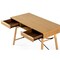 Homeroots 48" Oak Modern Rectangular Writing Desk With Two Drawers 482426 - alternate 2